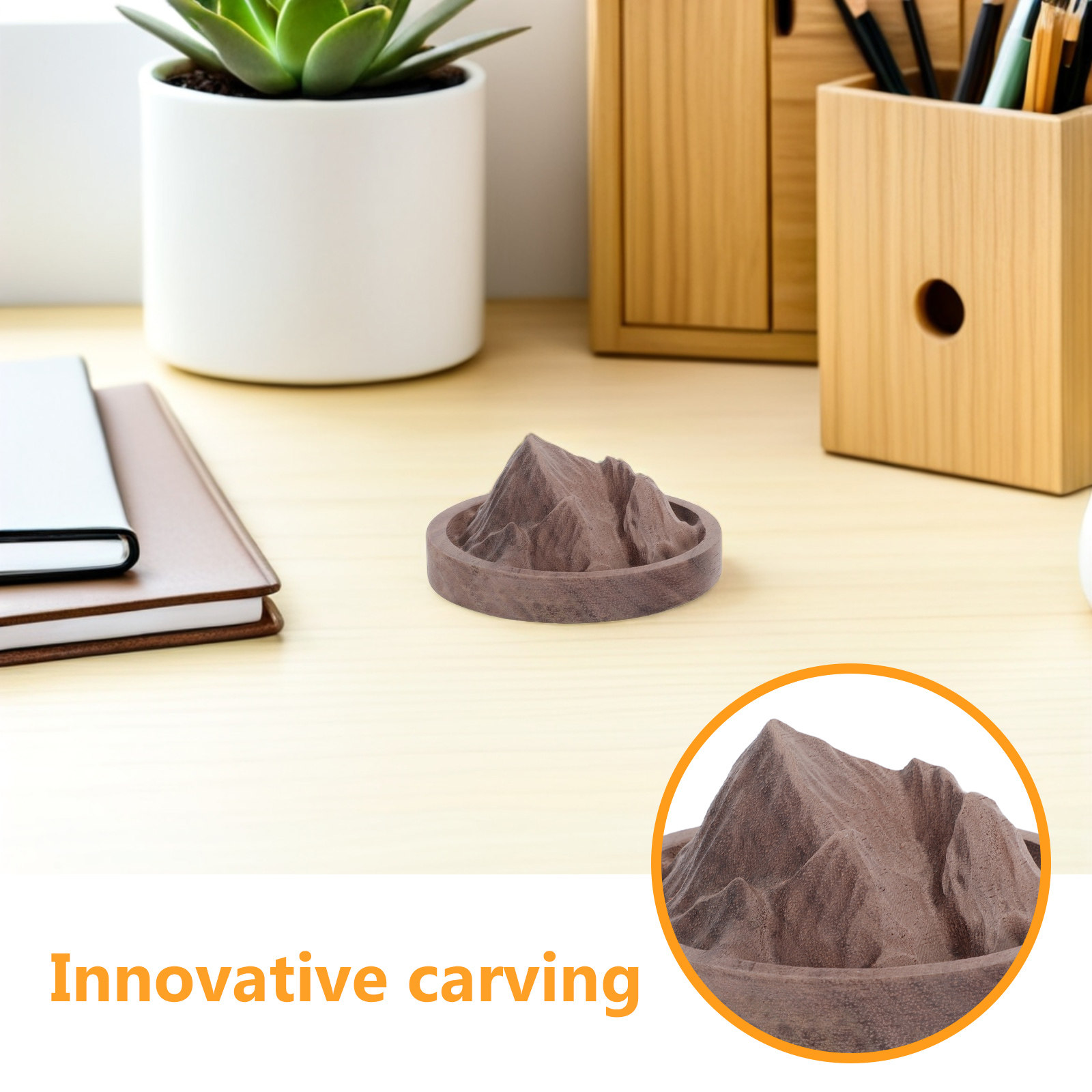 Wood Diffuser Sculpture Wooden - Aromatherapy Diffuser 评论和价格