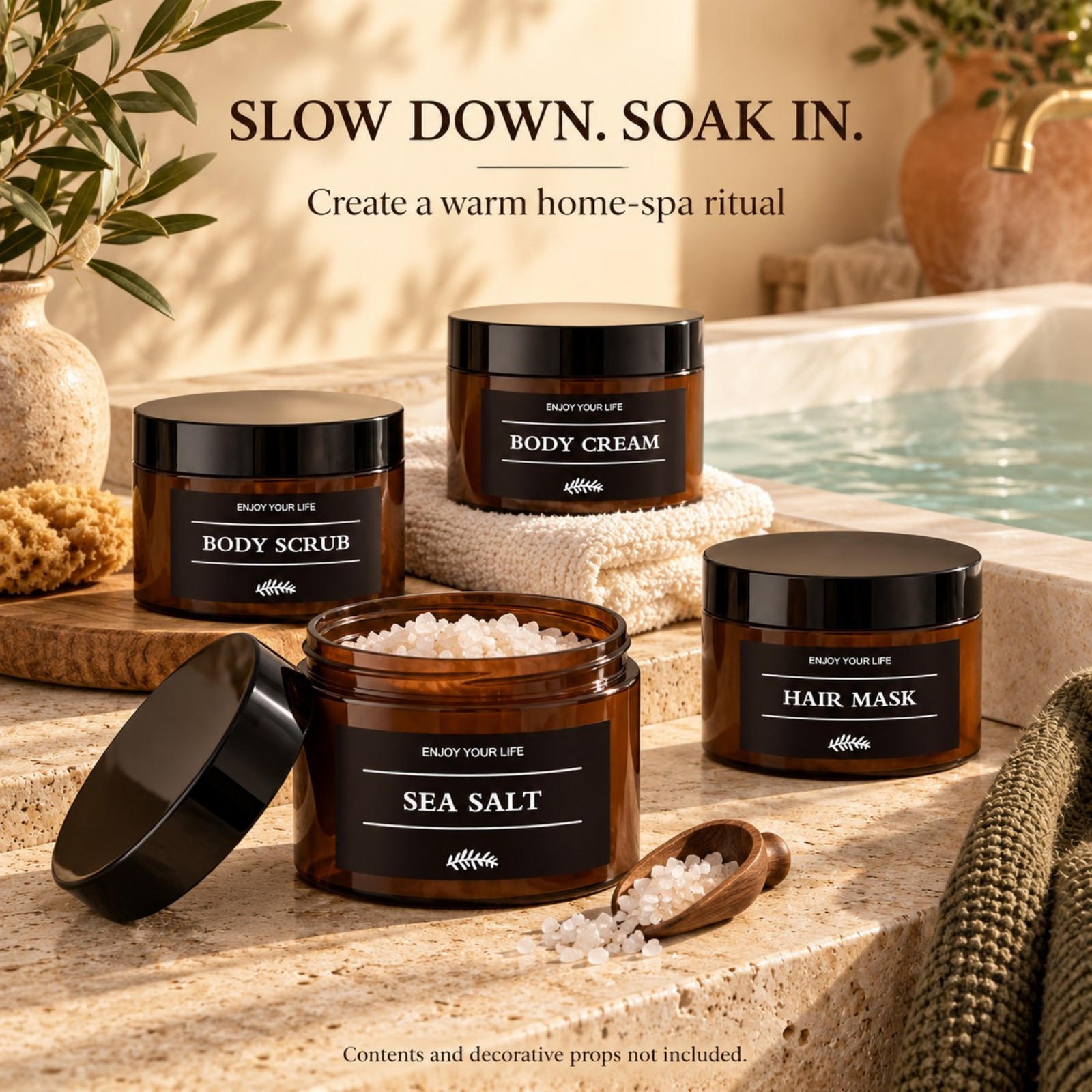 Bathroom Storage Jars with Lab - Bath Salts 评论和价格