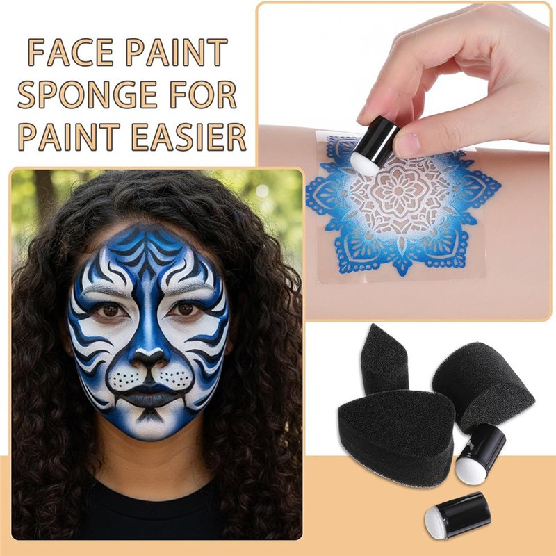AB34-12Pcs Face Painting Brush - Body Brush 评论和价格