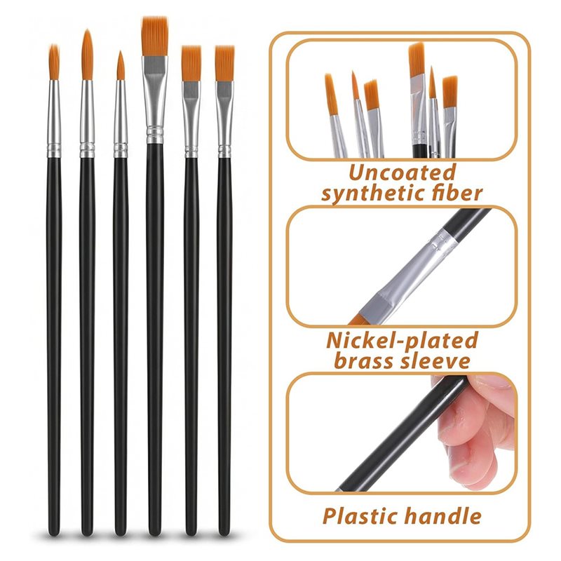 AB34-12Pcs Face Painting Brush - Body Brush 评论和价格