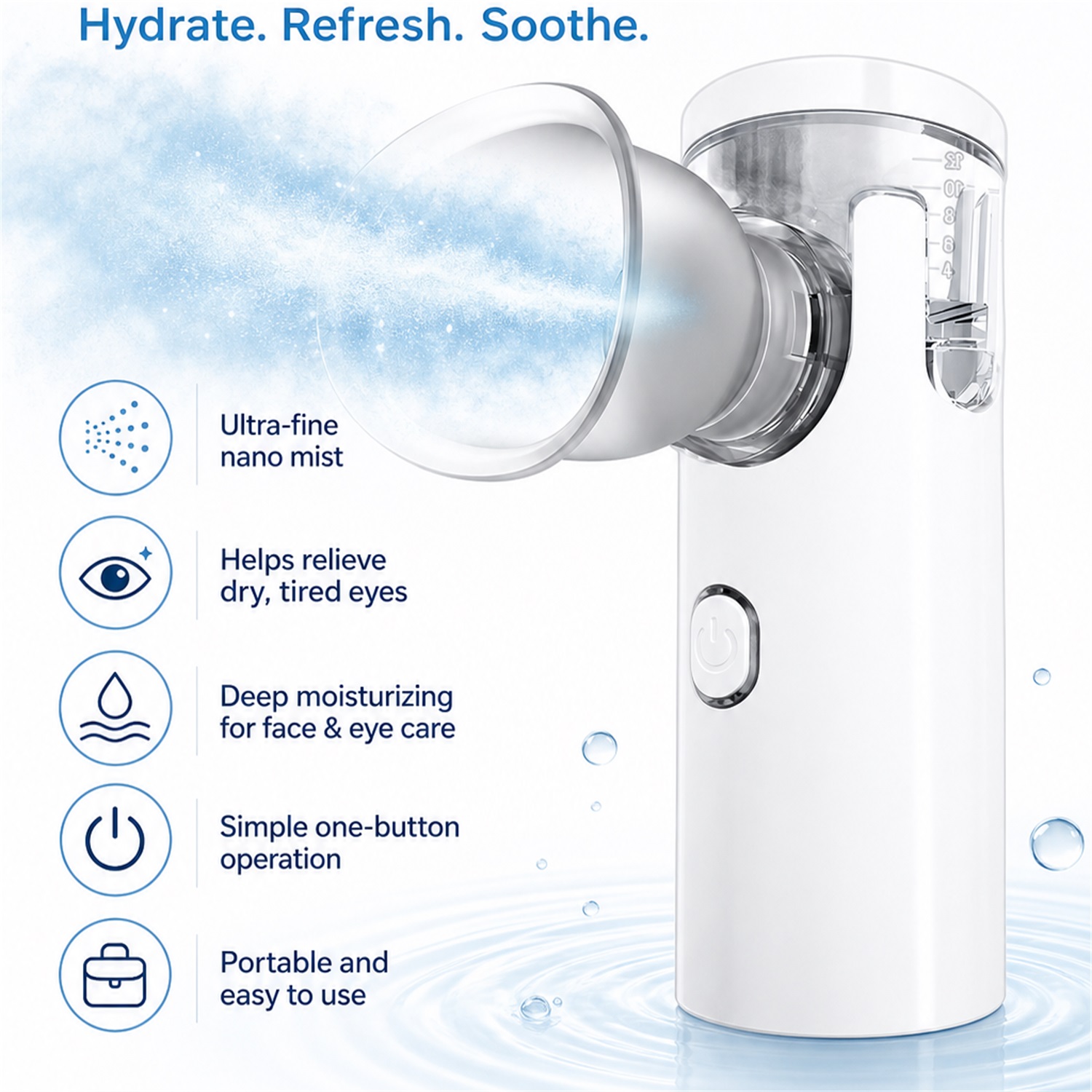 Eye Nano Humidifier Nebulizer  - Face Steamer 评论和价格