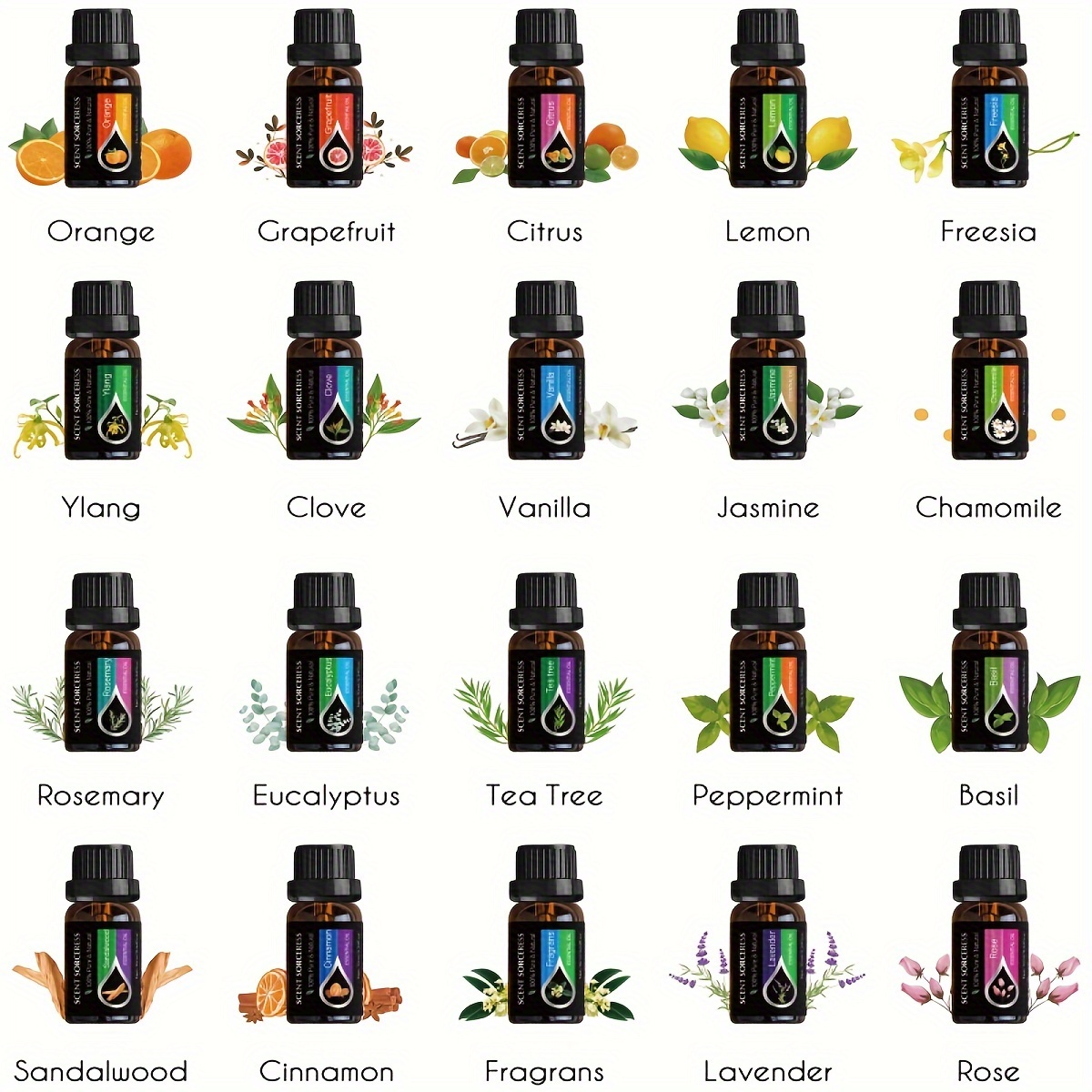 20pcs/set Essential Oil Set La - Aromatherapy Diffuser 评论和价格