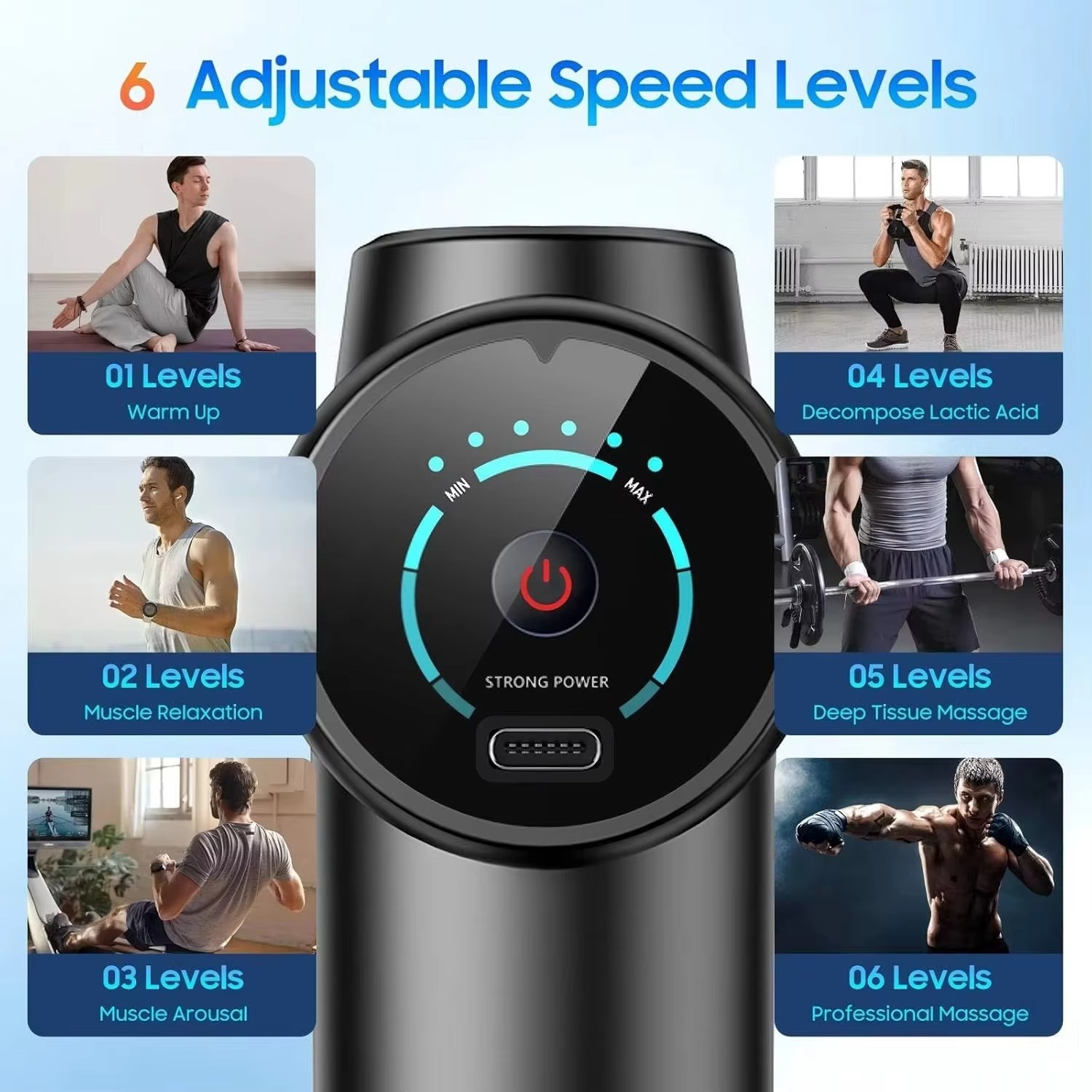 Portable Fascia Gun Vibration  - Massage Gun 评论和价格
