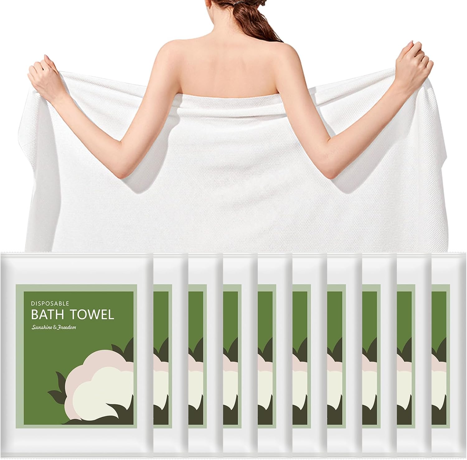 Disposable Bath Towels 10Pcs 5 - Spa Towel 评论和价格